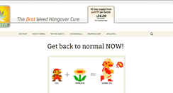 Desktop Screenshot of marijuanahangovercure.com