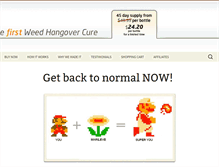 Tablet Screenshot of marijuanahangovercure.com